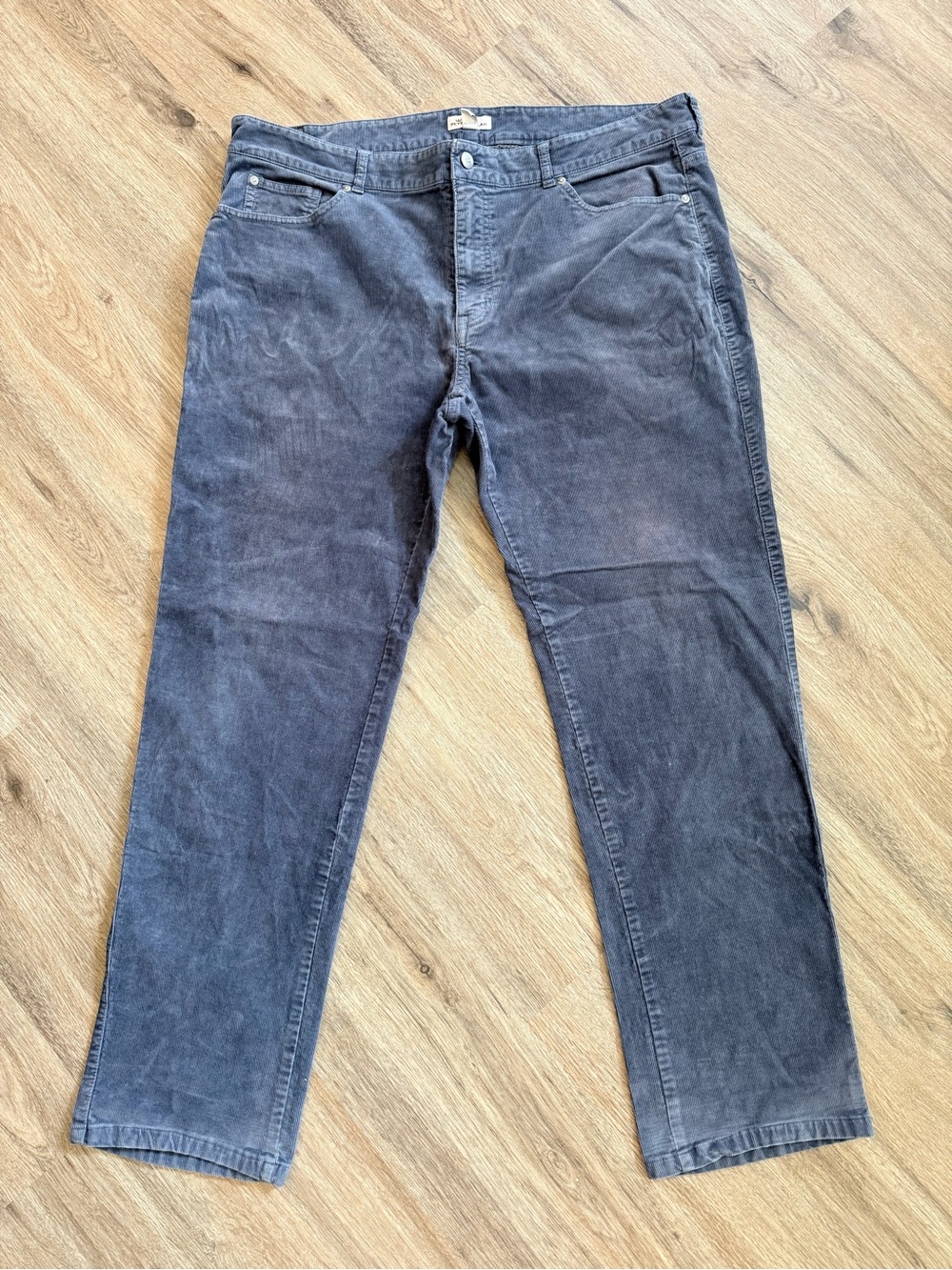 Peter Millar Corduroy Pants Mens 40 x 32 Gray Straight Leg Casual Dress Pants